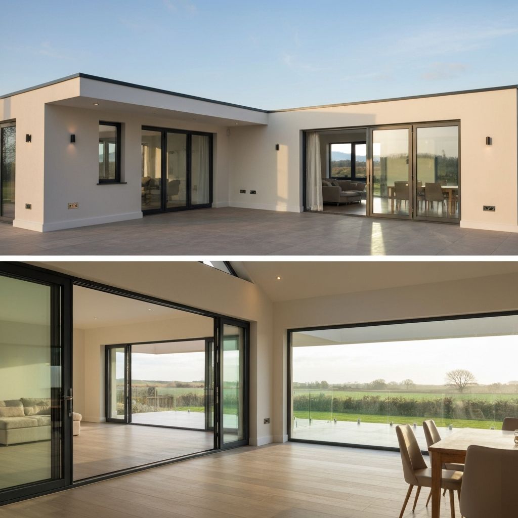 Modern UPVC casement windows